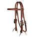 Black Red Feather Cob Size Ranch Browband