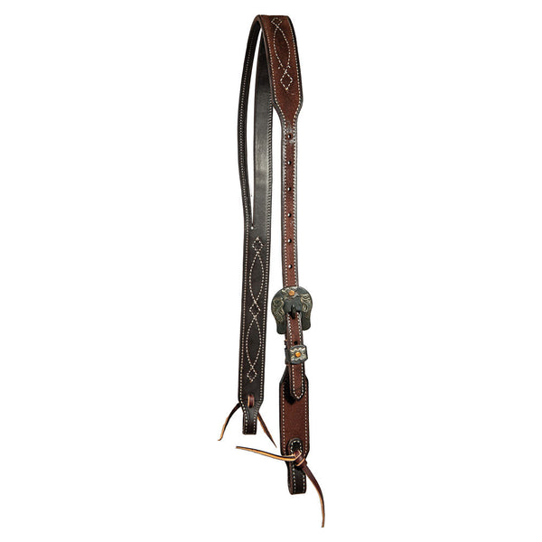Professional's Choice 2-Ply Chocolate Roughout Gunslinger Tiedown Noseband