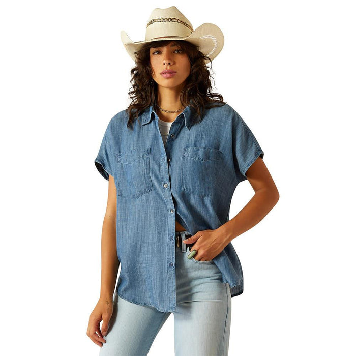 Womens Chambray Vacation Shirt