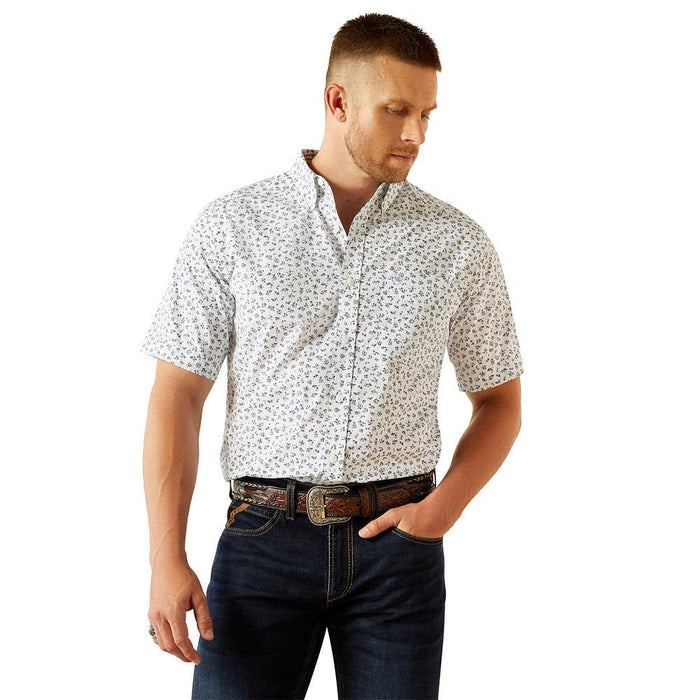 Mens Periwinkle Oaks Wrinkle Free Shirt