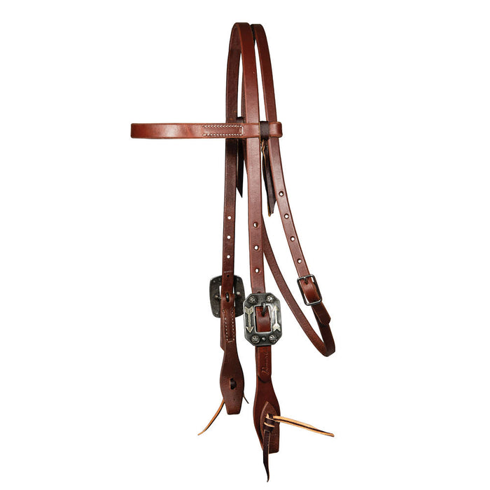 Arrow Buckle 5/8in Ranch Browband Headstall
