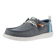 Men`s Grey/Denim Wally Summer Linen Casual Shoe
