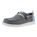 Men`s Grey/Denim Wally Summer Linen Casual Shoe