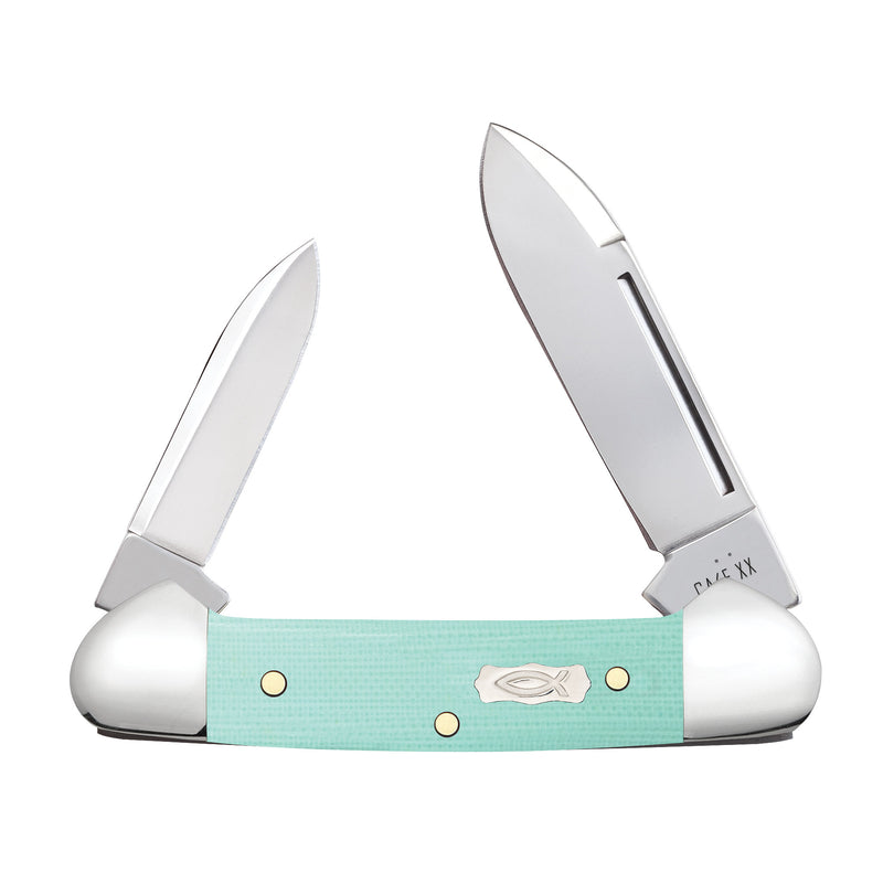 Seafoam Green G 0 Smooth Baby Butterbean Knife