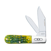 Peach Seed Jig Green Apple Bone Barlow Knife