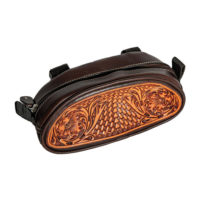 Tooled Leather Pommel Bag