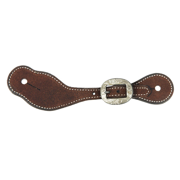 Ladies & Youth Chocolate Roughout Spur Straps