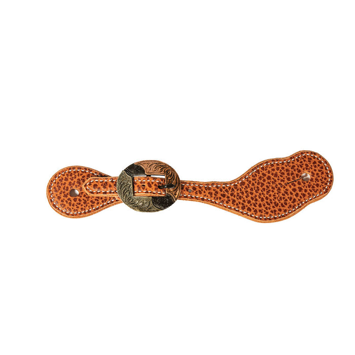 Ladies & Youth Tan Bison Spur Straps