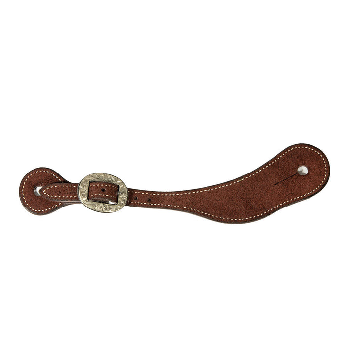 Mens Chocolate Roughout Spur Straps