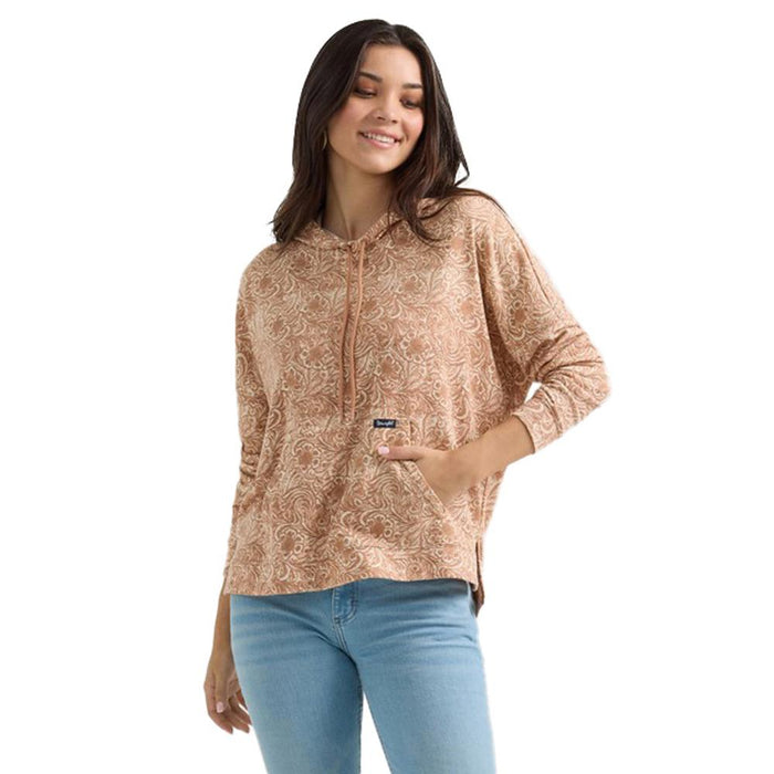Womens Tan Relaxed Hoodie