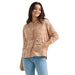 Womens Tan Relaxed Hoodie