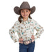 Girls Western Print Snap Shirt