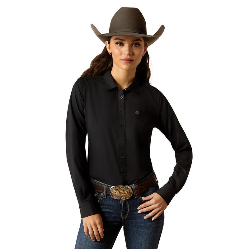Womens Kirby Pro Black Long Sleeve Shirt
