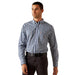 Mens Bronson Blue Plaid Wrinkle Free Long Sleeve Shirt