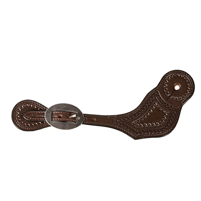Ladies Chocoate Dot Spur Straps