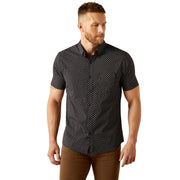 Men's Black Mars Modern Fit Short Sleeve Shirt