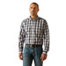 Men's Ocean Plaid Wrinkle Free Long Sleeve Button Down Shirt
