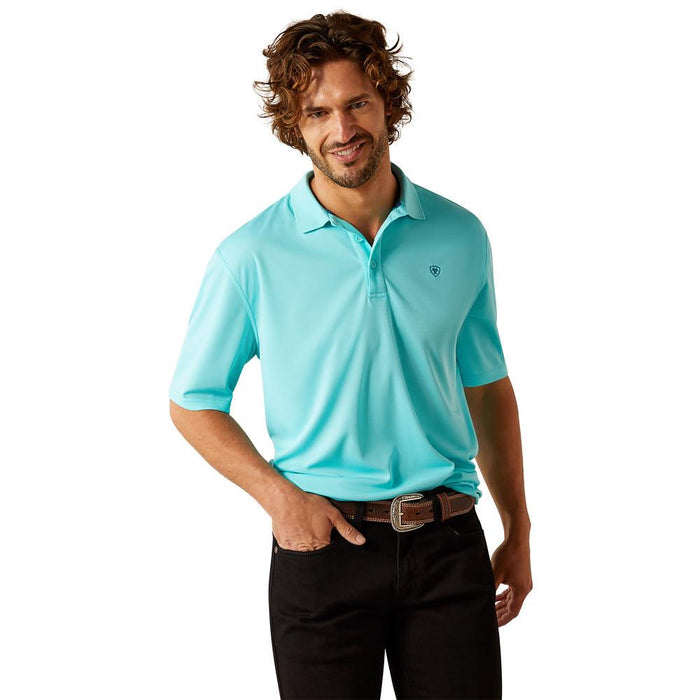 Mens Blue Radiance Tek Polo