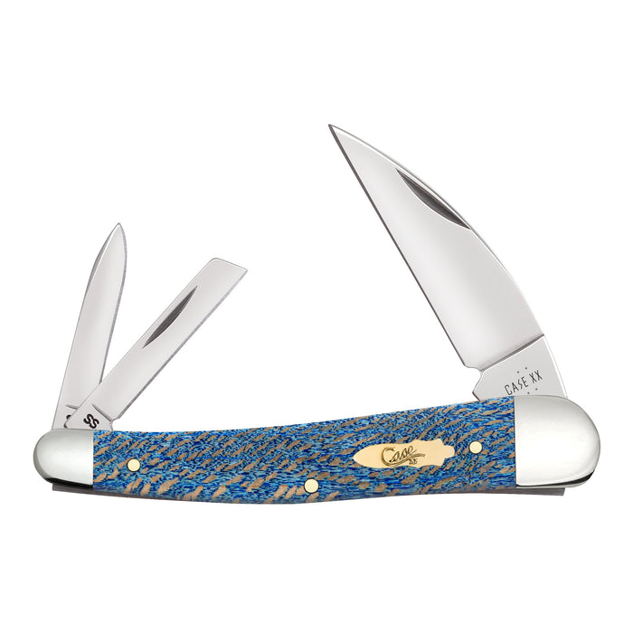 Smooth Blue Sycamore Wood Seahorse Whittler Knife