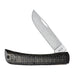 Crossroads Black Burlap Laminate Sod Buster Jr with Dayglow G-10 Knife