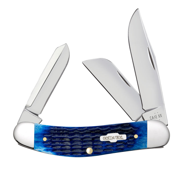 Blue Bone Rogers Corn Cob Jig Sowbelly Knife