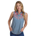 Womens Embroiderd Denim Blouse