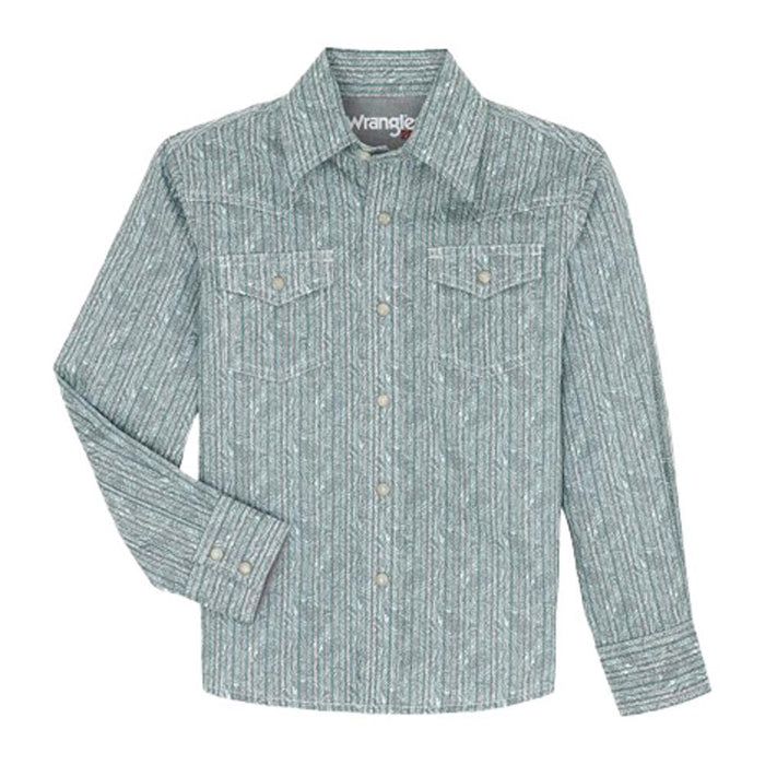 Boys 20X Light Blue Snap Shirt