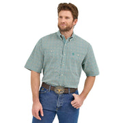 George Strait Turquoise Short Sleeve Shirt