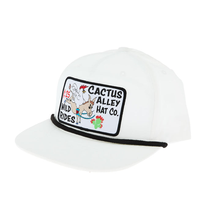 Wild Rides White and Black Cap