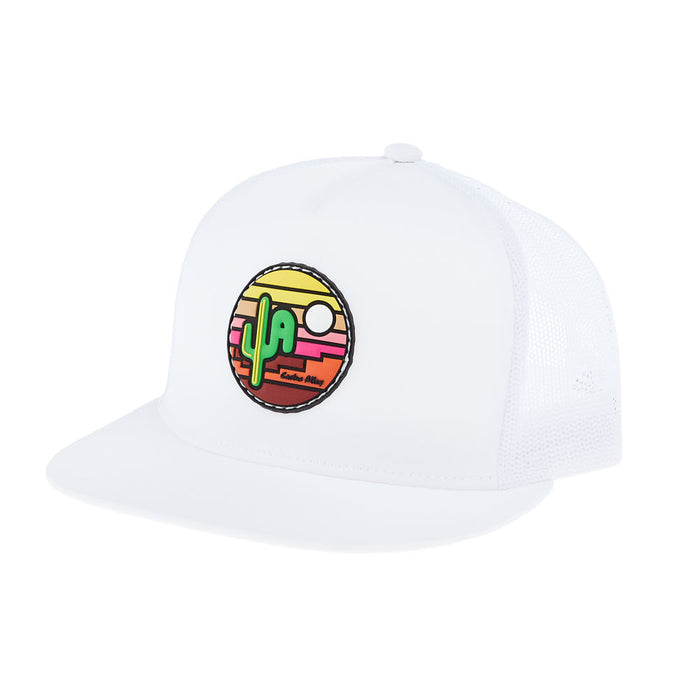 Sunset Patch White Cap