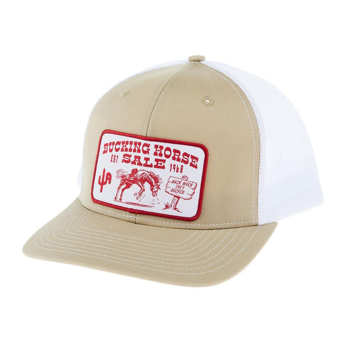 Bucking Horse Khaki/White Cap