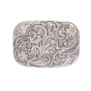 Trophy Buckle Engraved with Silver Engraved Iron