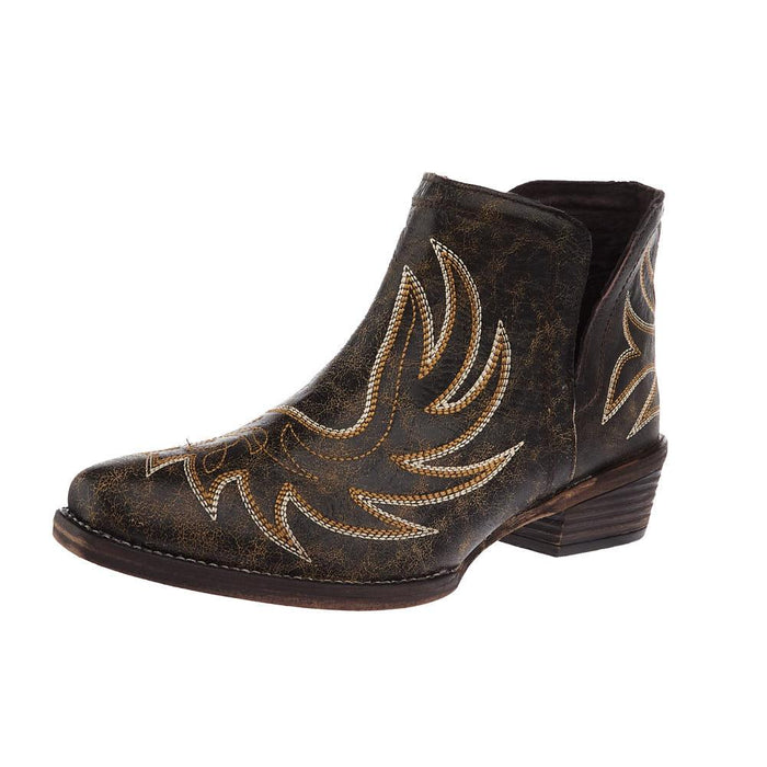 Women`s Addie Brown Sanded Leather Bootie