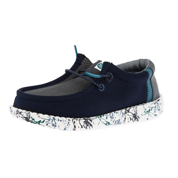 Youth Wally Navy and Charcoal Summer Mesh