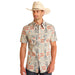 Mens Natural Aztec Print Shirt