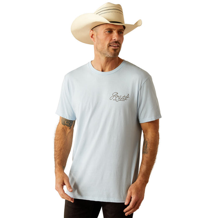 Mens Sky Blue Cactus Roper Tee