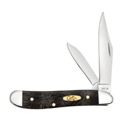 Smooth Black Curly Oak Wood Peanut Knife