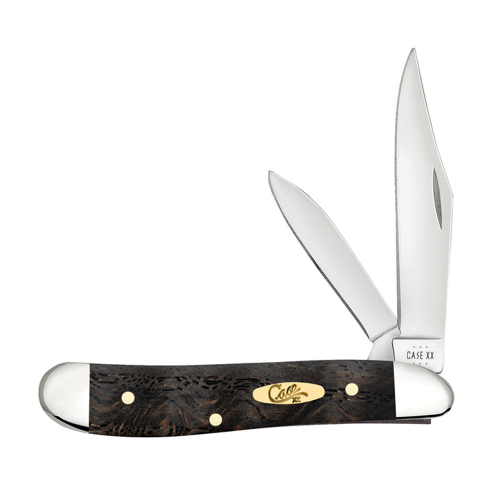 Smooth Black Curly Oak Wood Peanut Knife