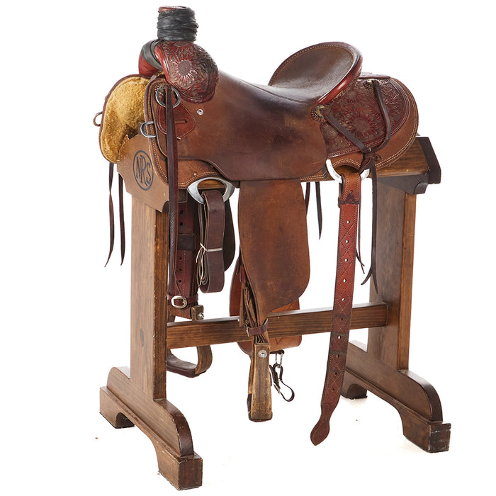 Used 15in Sunflower Tooled Ranch Roper