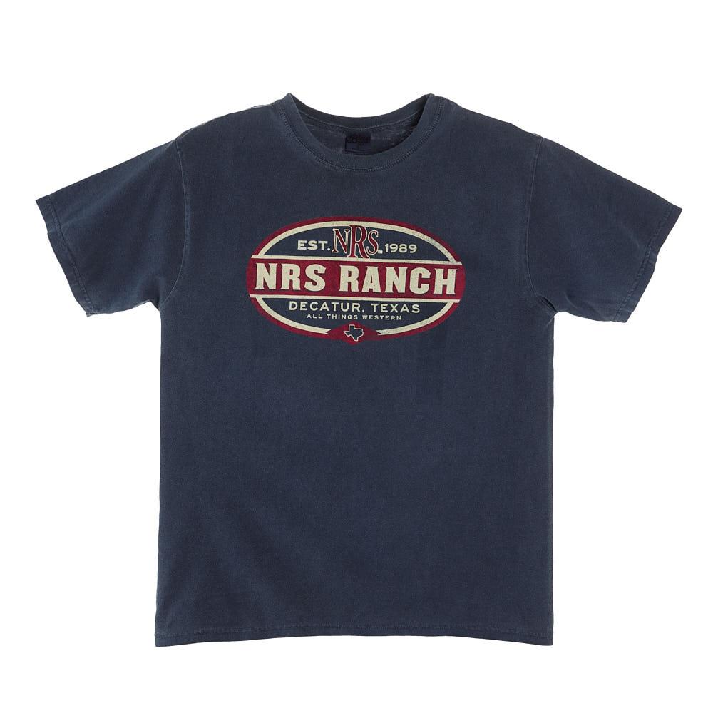 NRS NRS Ranch Oval Logo Indigo Short Sleeve T-Shirt