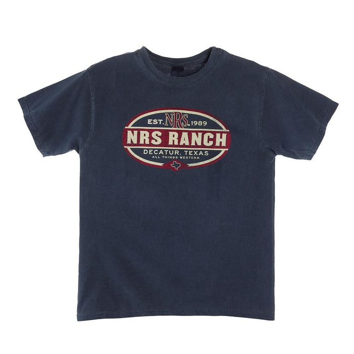 NRS Ranch Oval Logo Indigo Short Sleeve T-Shirt