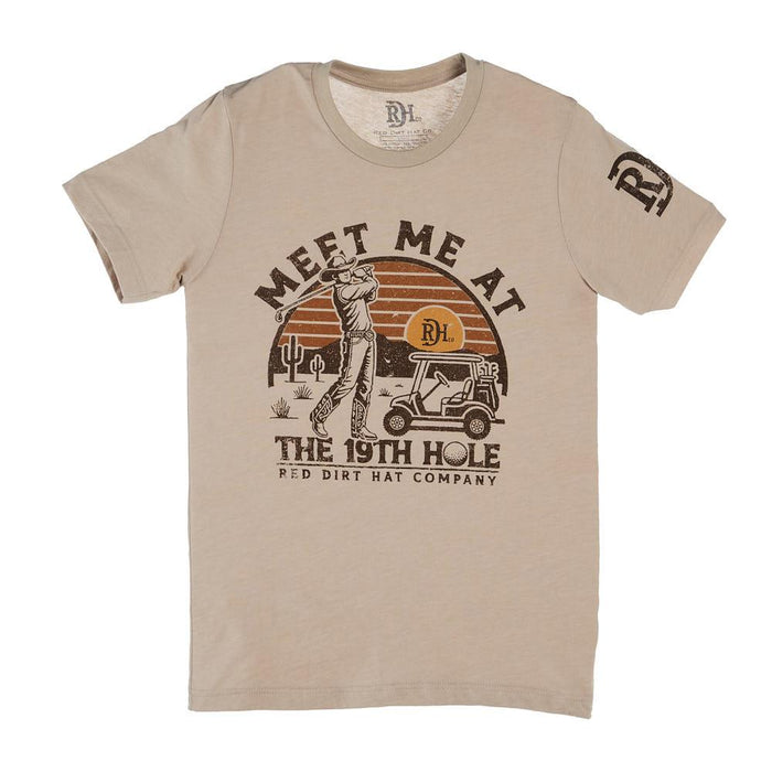 Mens Quittin Time Tan Tee