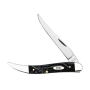 Jigged Rough Black Synthetic Medium Texas Toothpick Knife