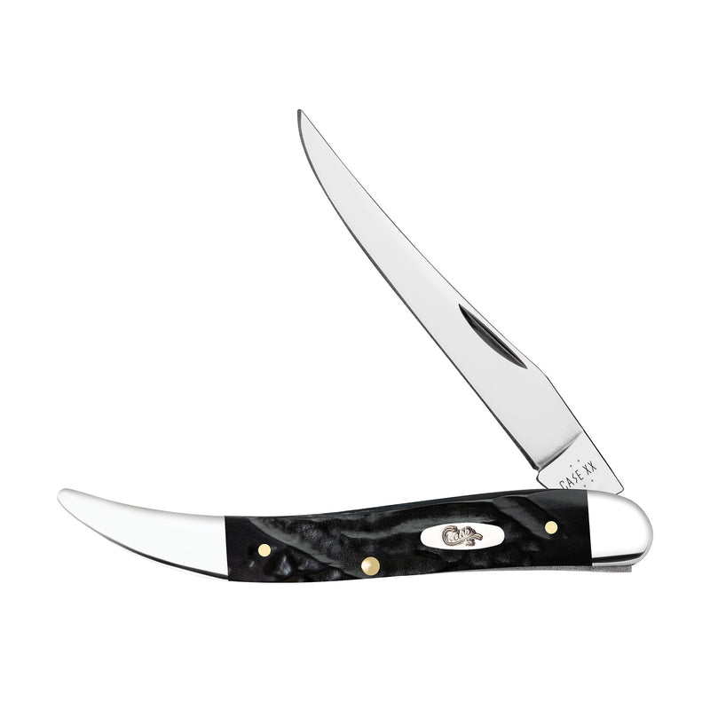 Jigged Rough Black Synthetic Medium Texas Toothpick Knife
