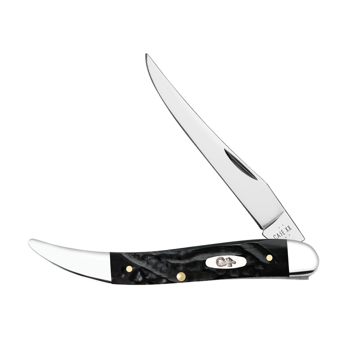 Jigged Rough Black Synthetic Medium Texas Toothpick Knife