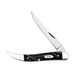 Jigged Rough Black Synthetic Medium Texas Toothpick Knife