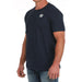 Mens Navy Rodeo Short Sleeve T-Shirt