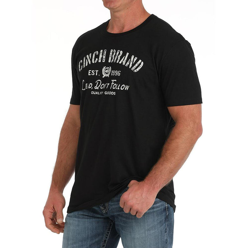 Mens Lead Don't Follow Black Short Sleeve T-Shirt