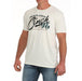Mens American Jean Cream Short Sleeve T-Shirt