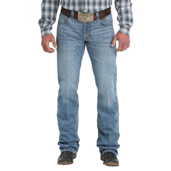 Mens Mid Rise Medium Wash Carter Jean